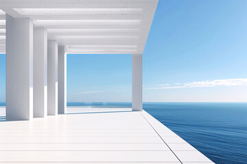 Obraz premium Modern geometric architectural decoration design abstract three-dimensional commercial structure background