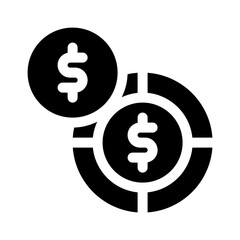 budget glyph icon