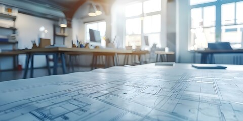 Energy project management office creates blueprints for future development using technical drawings. Concept Energy Project Management, Blueprints, Future Development, Technical Drawings