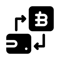 Fototapeta premium transference glyph icon