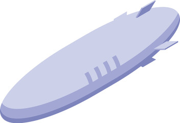 Modern passenger airship flying in clear sky, dirigible balloon for traveling