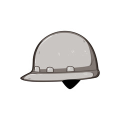 engineer hard hat cartoon. worker cap, safe builder, industry contractor engineer hard hat sign. isolated symbol vector illustration