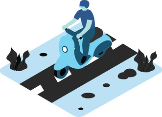 Colorful hand drawn illustration and traveling