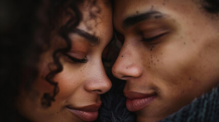 Close-up of a couple's hands intertwined, symbolizing trust and affection