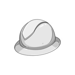 industry hard hat cartoon. contractor site, yellow protection, tool build industry hard hat sign. isolated symbol vector illustration