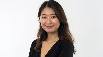 Obraz premium portrait of a smiling asian female person