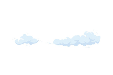 Set of vector clouds or smoke on an isolated transparent background. Cloud, smoke, fog, png, blue sky with clouds