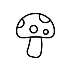 mushroom icon vector design template simple and clean