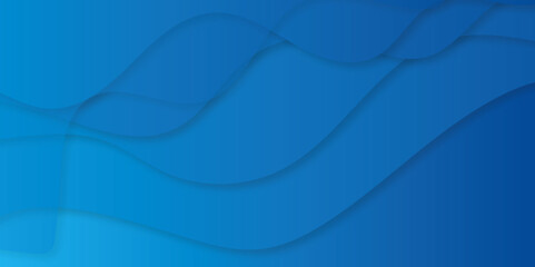 Vector paper cut backgrounds with colorful paper cut shapes texture. Blue abstract paper wave layer paper cut background.