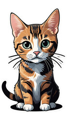 Obraz premium Domestic Shorthair cute little cat