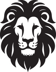 a beautiful lion head vector art illustration