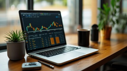 Professional Desk Scene: Finance Focus