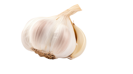 Photograph of a single clove of garlic