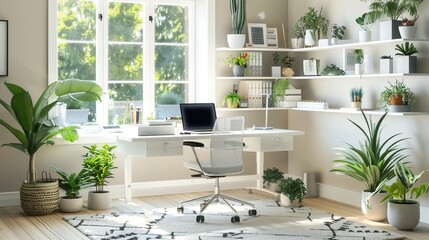 Stylish Home Office Spaces of Inspiring Designs for Productivity and Comfort