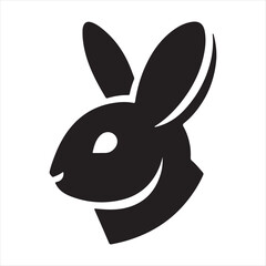 A Rabbit Vector Art Illustration