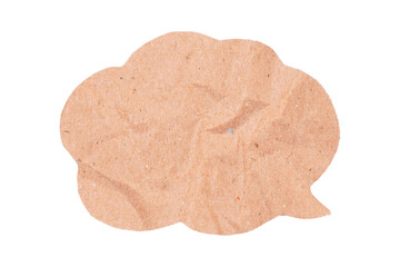 Speech bubble paper design element cutout