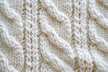 Heavenly Threads: White Woven Pattern