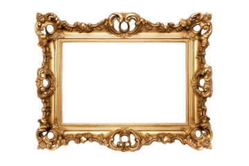 Ornate gold gilded picture frame