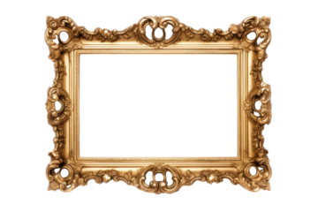Ornate gold gilded picture frame