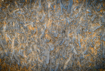 OSB board texture. Brown wooden background.