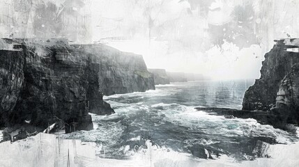 Stunning Coast of Ireland Art Collage

