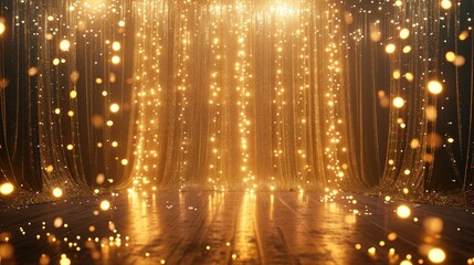 Glamourous Glitter Curtain: A Luxe Evening Affair