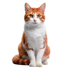 Obraz premium Adorable kitty with monochrome wall behind her