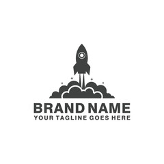 Inspiration for Rocket Logo Designs and Space Ship Launch Logos, looks Creative and Modern. Can be used for Business and Technology Logos.