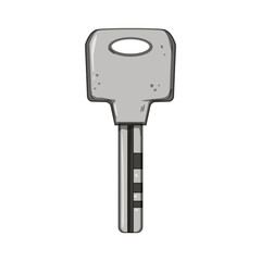 access key cartoon. password safe, unlock sign, line padlock access key sign. isolated symbol vector illustration