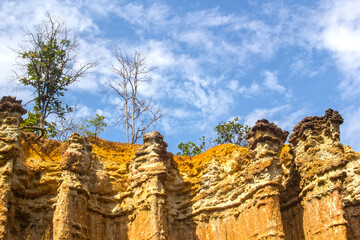 Naklejka premium pha sing leow grand canyon in chiangmai thailand
