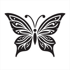 A beautiful butterfly vector art illustration