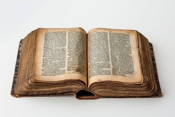 Fototapeta premium Linguistic Landscape: White Background Dictionary Photography