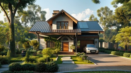 Crafting Coziness: Well-Appointed Two-Story House with Subtle Colors