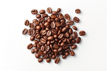 Fototapeta premium Roasted Coffee Beans Arrangement, Flat Lay