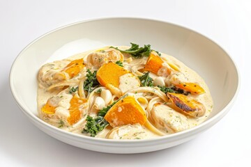 Creamy Pumpkin and Butternut Squash Pasta Delight