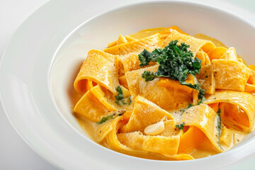 Creamy Pumpkin and Butternut Squash Pasta Dish