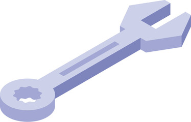 Wrench is lying on a white surface, ready for a mechanic to use for fixing or installation