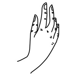 Hand Line Illustration 