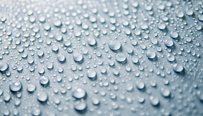 Fototapeta premium water droplets on a white background, showcasing their clarity and simplicity. Each droplet is perfectly formed, emphasizing purity, freshness, and the natural beauty of water