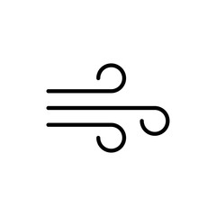Wind and Air icon symbol 