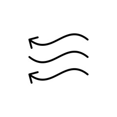 Wind and Air icon symbol 