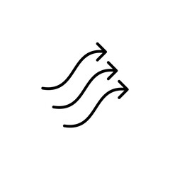 Wind and Air icon symbol 