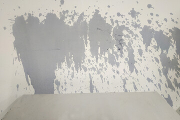 Gray abstract stain background. Stains on the wall