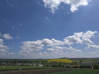 Ukraine. rural landscape. Nature, sky and field