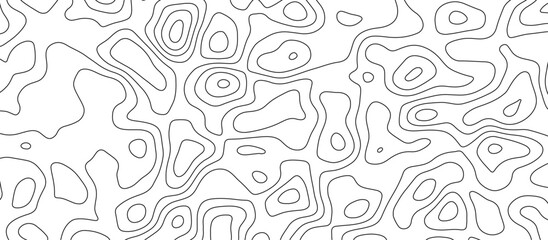 White topology and topography vector design abstract background contour map texture for print works