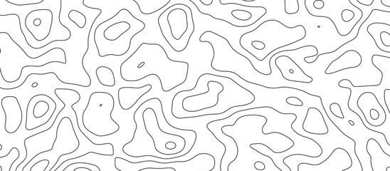 White topology and topography vector design abstract background contour map texture for print works