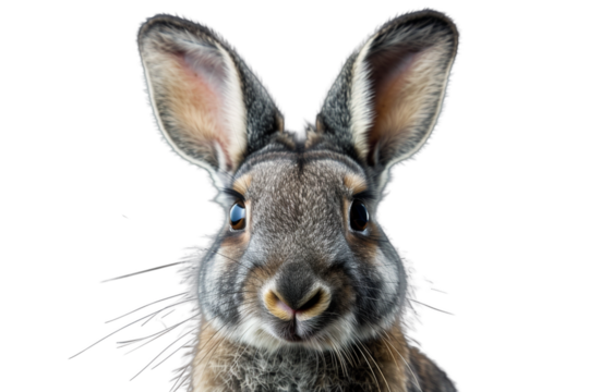 A rabbit with expressive eyes
