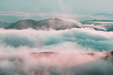 Fog in the mountains