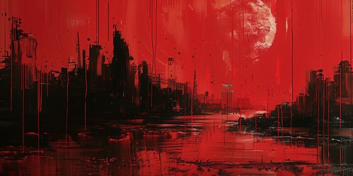 phonk, black and red image