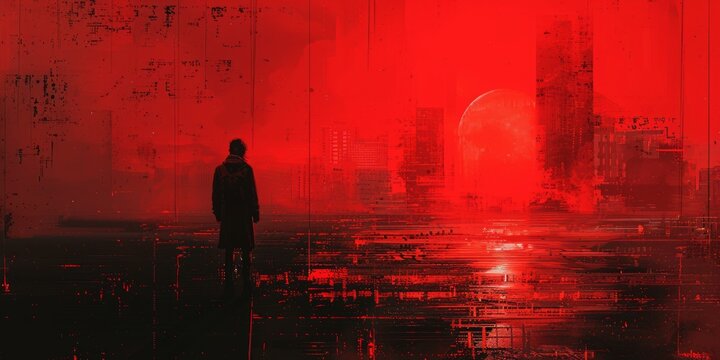 phonk, black and red image